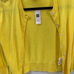 Brand New Bright Yellow Gap Cardigen